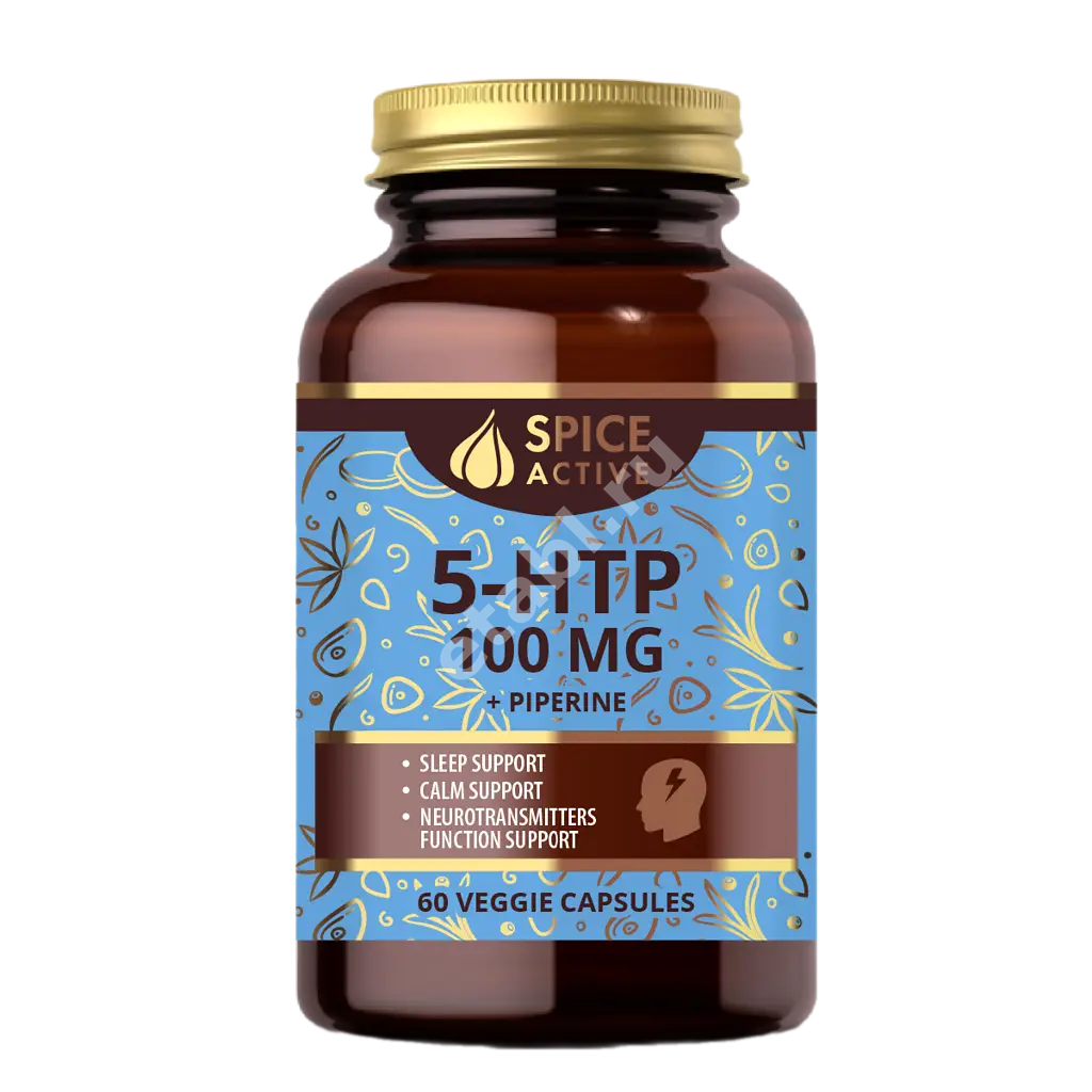 5-НТР Спайс Актив (Spice Active) с пиперином капс. (банк.) 100мг - 0.531г N60 (Примеа СИА Лимитед, ЛАТВИЯ)