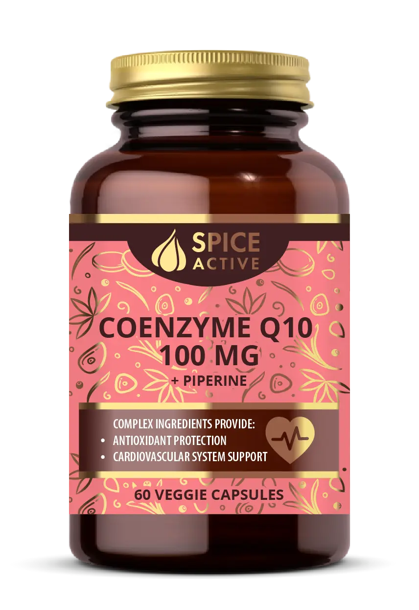КОЭНЗИМ Q10 ПЛЮС Спайс Актив (Spice Active) с пиперином капс. 0.527г N60 (Примеа СИА Лимитед, ЛАТВИЯ)