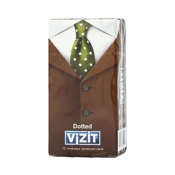 ВИЗИТ (VIZIT) Dotted презервативы N12 (с пупырышками) (БОЛЕАР, ГЕРМАНИЯ/МАЛАЙЗИЯ)
