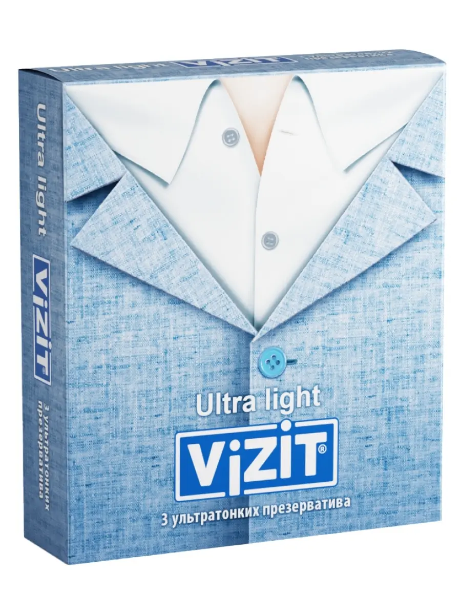 ВИЗИТ (VIZIT) презервативы ультратонкие Ultra Light N3 (БОЛЕАР, ГЕРМАНИЯ/МАЛАЙЗИЯ)