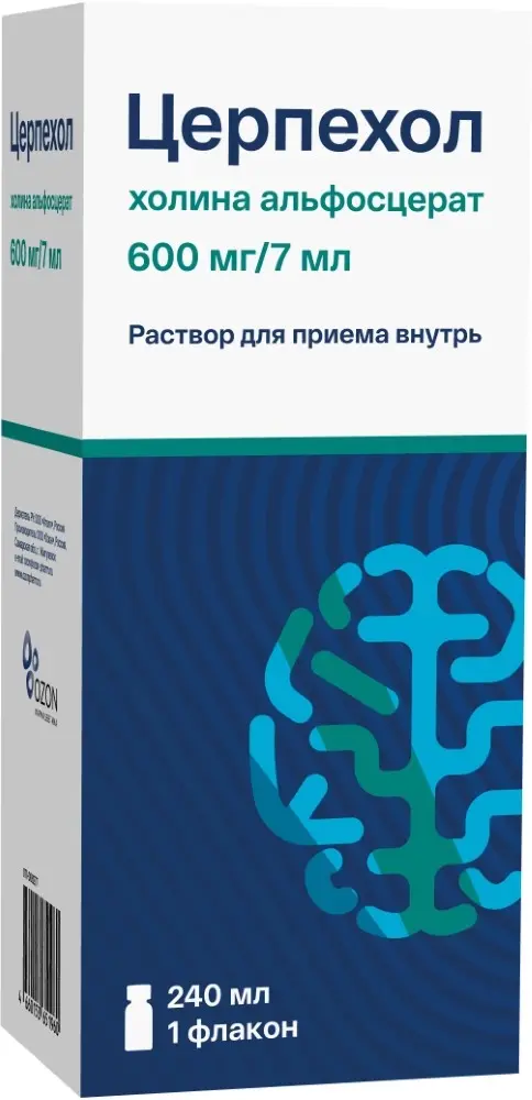 ЦЕРПЕХОЛ р-р д/внутр. прим. (фл.) 600мг/7мл - 240мл N1 (ОЗОН, РФ)