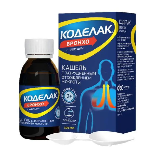КОДЕЛАК БРОНХО с чабрецом сироп (фл.) 100мл N1 (ОТИСИФАРМ, РФ)