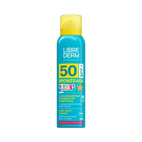 ЛИБРИДЕРМ Бронзиада спрей-вуаль для лица/тела солнцезащит SPF50+ ультралегкий 150мл (Биофармрус, РФ)
