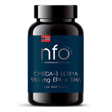 НФО (NFO) Омега-3 Ультима капс. (банк.) 1.6г N120 (Фарматех, НОРВЕГИЯ)