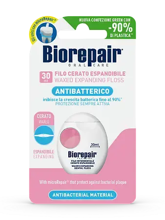 БИОРЕПЕЙР зубная нить вощеная расширяющаяся 30м (Косвелл, ИТАЛИЯ)