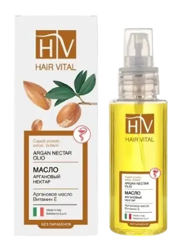 ХАИР ВИТАЛ (HAIR VITAL) Аргановый нектар масло для всех типов волос 50мл (ПРЕМЬЕР-ПРОДУКТ, ИТАЛИЯ)