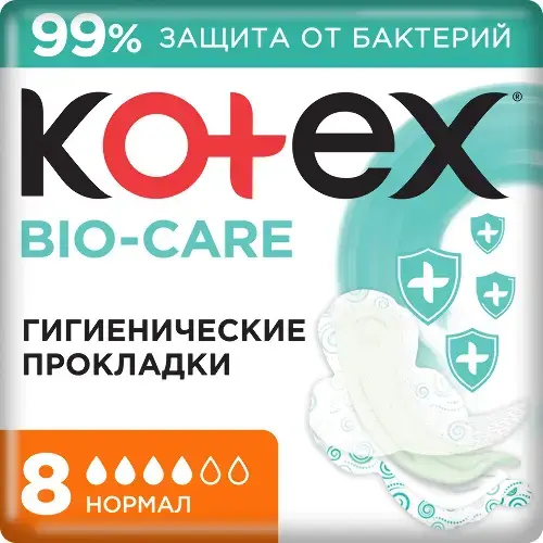 КОТЕКС прокладки гигиенические Био-Кэа нормал N8 (Кимберли Кларк, РФ)