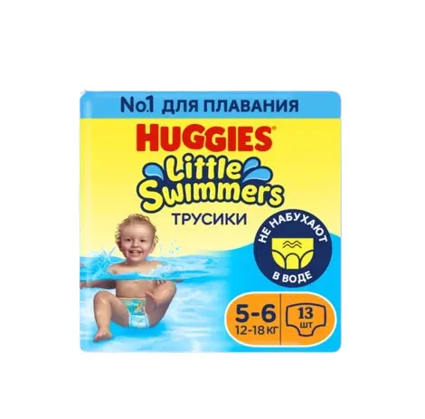 ХАГГИС подгузники-трусики для плавания Little Swimmers 12-18кг р.5-6 N13 (Кимберли Кларк, США)