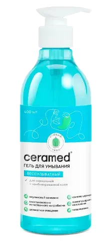 ЦЕРАМЕД (CERAMED) гель д/умывания д/норм/комб кожи бессульфатный 400мл (Биг, РФ)