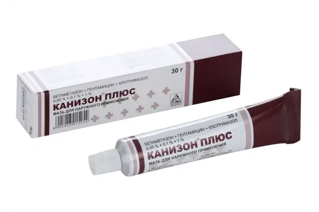 КАНИЗОН ПЛЮС мазь д/наруж. прим 30г N1 (Аджио Фармацевтикалз, ИНДИЯ)