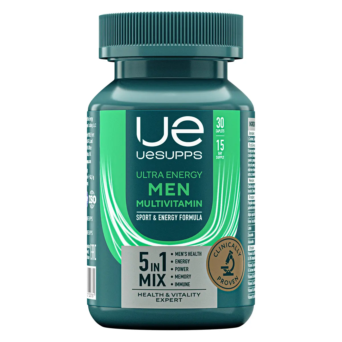 МЕН МУЛЬТИВИТАМИН Уесаппс Ультра Энерджи (UESUPPS Ultra Energy) табл. N30 (Ультра Энерджи Сапплементс Трэйдинг, ОАЭ)