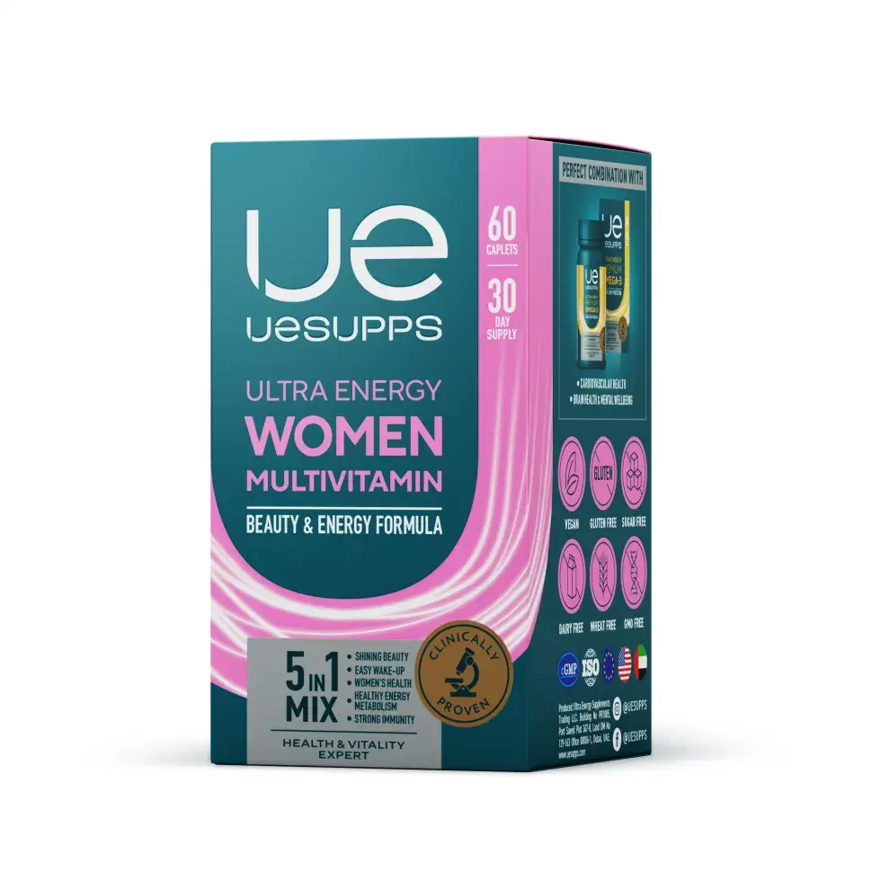 ВУМЕН МУЛЬТИВИТАМИН Уесаппс Ультра Энерджи (UESUPPS Ultra Energy) капс. N60 (Ультра Энерджи Сапплементс Трэйдинг, ОАЭ)