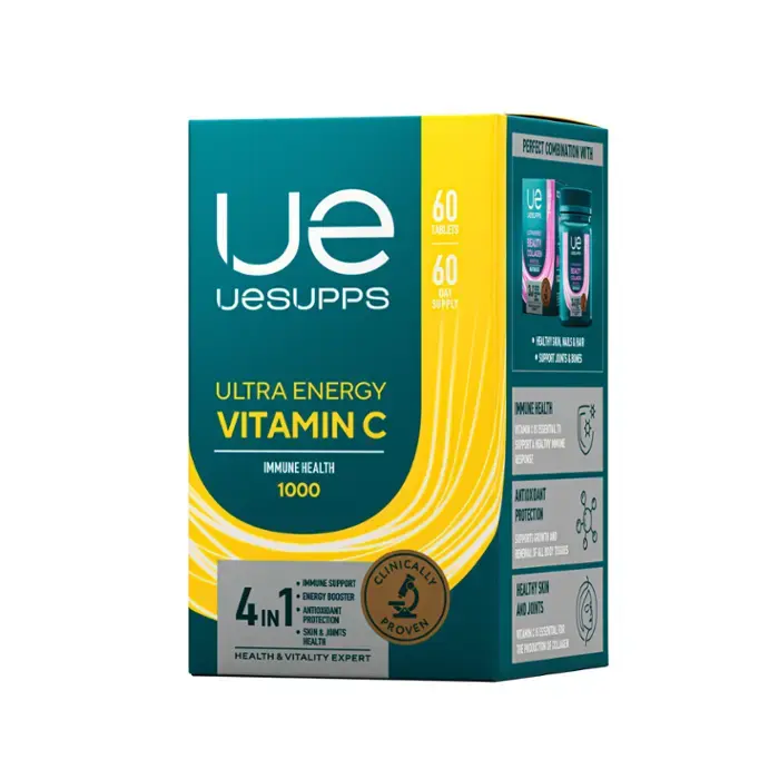 ВИТАМИН С Уесаппс Ультра Энерджи (UESUPPS Ultra Energy) табл. N60 (Ультра Энерджи Сапплементс Трэйдинг, ОАЭ)