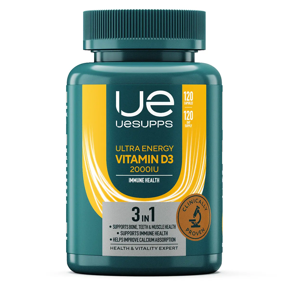 ВИТАМИН Д3 Уесаппс Ультра Энерджи (UESUPPS Ultra Energy) капс. 2 000МЕ - 0.26г N120 (Ультра Энерджи Сапплементс Трэйдинг, ОАЭ)