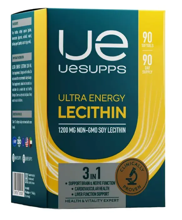 ЛЕЦИТИН Уесаппс Ультра Энерджи (UESUPPS Ultra Energy) капс. (банк.) N90 (Ультра Энерджи Сапплементс Трэйдинг, ОАЭ)