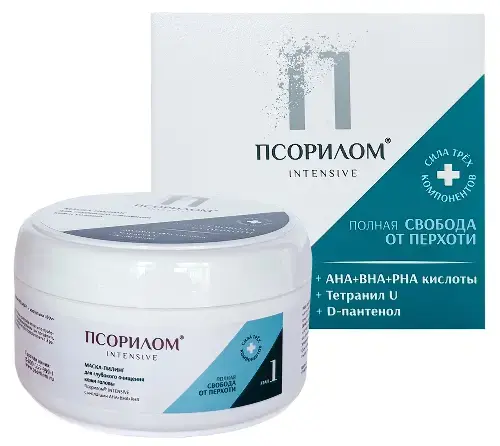 ПСОРИЛОМ Интенсив маска-пилинг глуб очищ для кожи головы с кислотами aha/bha/pha 150мл (АЛКОЙ, РФ)