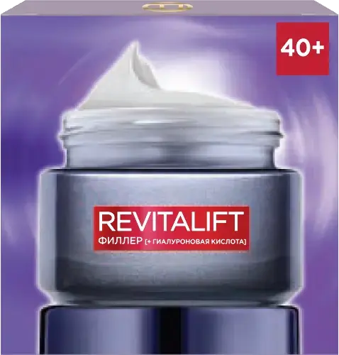 ЛОРЕАЛЬ (L-OREAL) Ревиталифт крем-филлер для лица антивозрастной дневной 50мл (Лореаль, РФ)