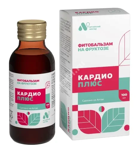 КАРДИО ПЛЮС Алтайский нектар фитобальзам на фруктозе жидк. (фл.) 100мл N1 (Алтайский нектар АФЦ, РФ)