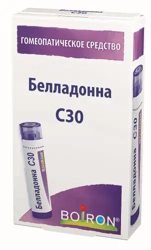 БЕЛЛАДОННА С30 гран. гомеопат. 4г N1 (Буарон Лаб, ФРАНЦИЯ)