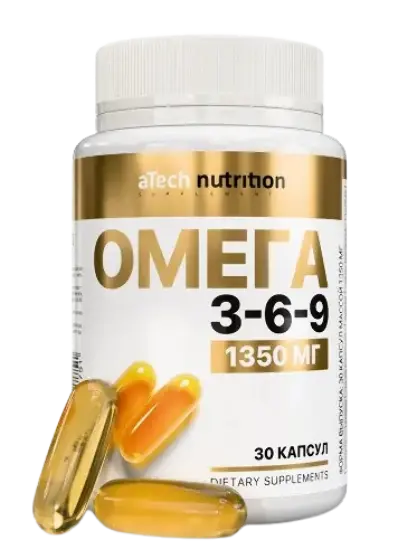 ОМЕГА 3-6-9 Атеч Нутритион (Atech nutrition) капс. 1.35г N30 (Арсенал Атлета, РФ)