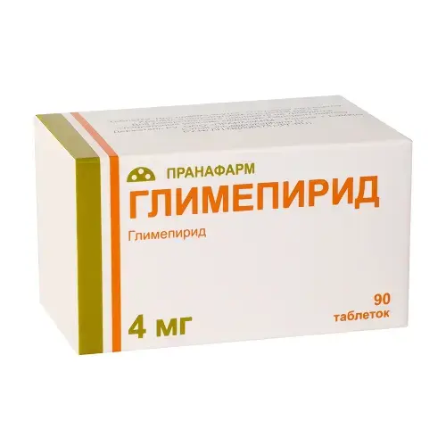 ГЛИМЕПИРИД табл. 4мг N90 (Пранафарм, РФ)
