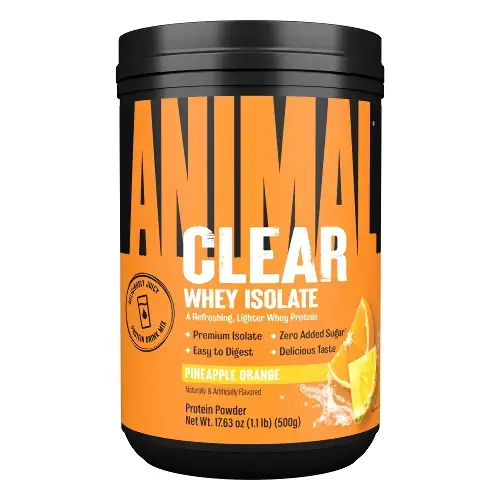 ЭНИМАЛ КЛЕАР ВЕЙ ИЗОЛЯТ пор. (банк.) 500г N1 Ананас/Апельсин (Юниверсал Нутришэн, США)