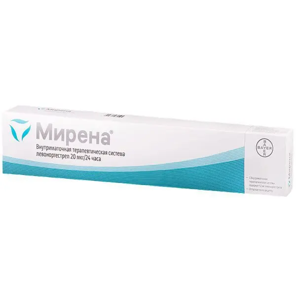 МИРЕНА система внутриматоч. терапев. 20мкг/24ч N1 (БАЙЕР, ФИНЛЯНДИЯ)