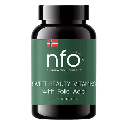 СВИТ БЬЮТИ (NFO) Витамины с фолиевой кислотой капс. 0.5г N120 (Фарматех, НОРВЕГИЯ)