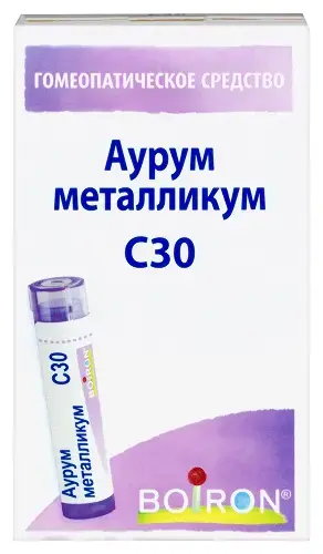 АУРУМ МЕТАЛЛИКУМ С30 гран. гомеопат. 4г N1 (Буарон Лаб, ФРАНЦИЯ)