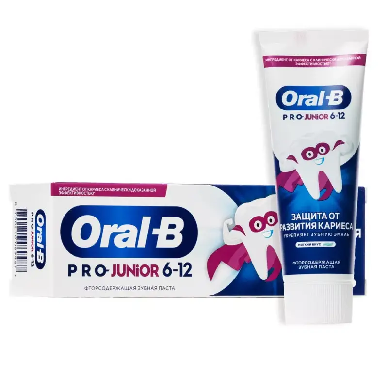ОРАЛ-БИ (ORAL-B) Pro Junior зубная паста 75мл Мягкий вкус (ПРОКТЕР & ГЕМБЛ , ГЕРМАНИЯ)