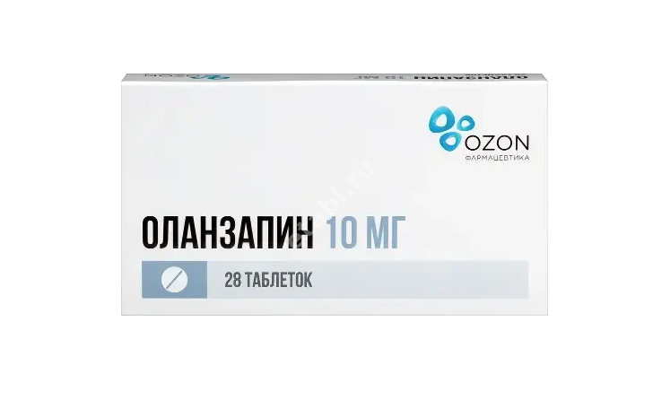 ОЛАНЗАПИН табл. дисперг. в полости рта 10мг N28 (ОЗОН, РФ)