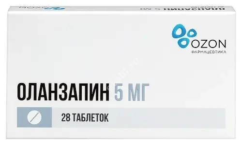 ОЛАНЗАПИН табл. п.п.о. 5мг N28 (ОЗОН, РФ)