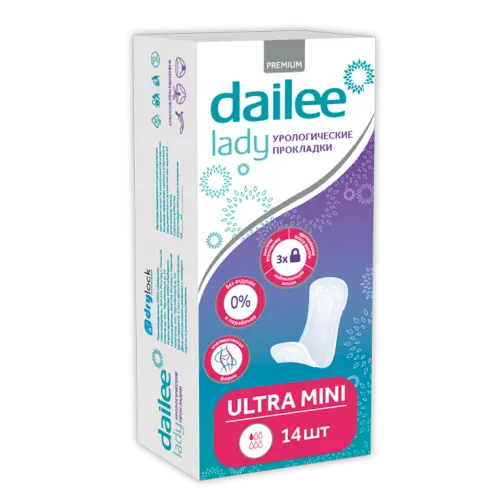 ДЭЙЛИ ЛЕДИ прокладки урологические ультра мини (1кап) N14 (Хайджин текнолоджиз, РФ)