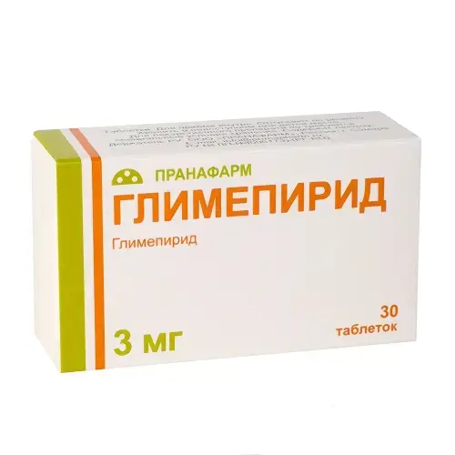 ГЛИМЕПИРИД табл. 3мг N30 (Пранафарм, РФ)