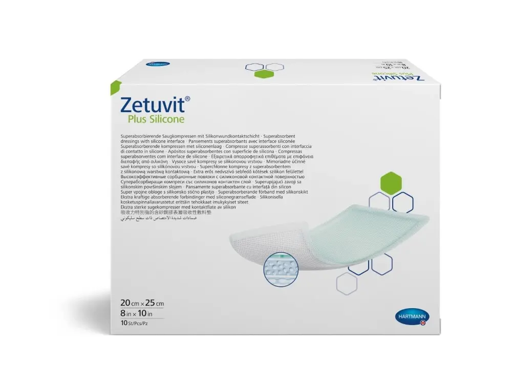 ПОВЯЗКА Сорбционная Цетувит Плюс Силикон стер. 20х25см N10 (ПАУЛЬ ХАРТМАНН, ГЕРМАНИЯ)
