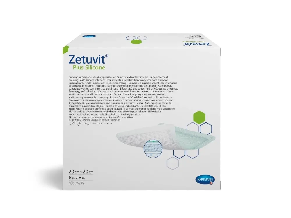 ПОВЯЗКА Сорбционная Цетувит Плюс Силикон стер. 20х20см N10 (ПАУЛЬ ХАРТМАНН, ГЕРМАНИЯ)