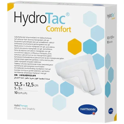 ПОВЯЗКА Сорбционная HydroTac Comfort гидроактив губчатая 12.5х12.5см N10 (ПАУЛЬ ХАРТМАНН, ГЕРМАНИЯ)
