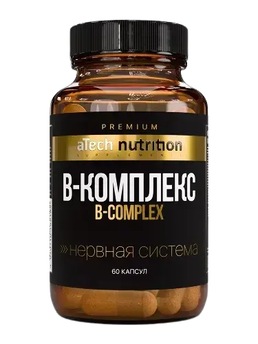 В-КОМПЛЕКС Атеч Нутритион (Atech nutrition) капс. 0.62г N60 (Арсенал Атлета, РФ)