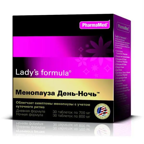 ЛЕДИ-С ФОРМУЛА Менопауза День-ночь табл. N30+30 (ФАРМАМЕД, США)