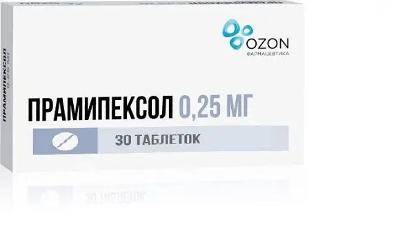 ПРАМИПЕКСОЛ табл. 0.25мг N30 (ОЗОН, РФ)