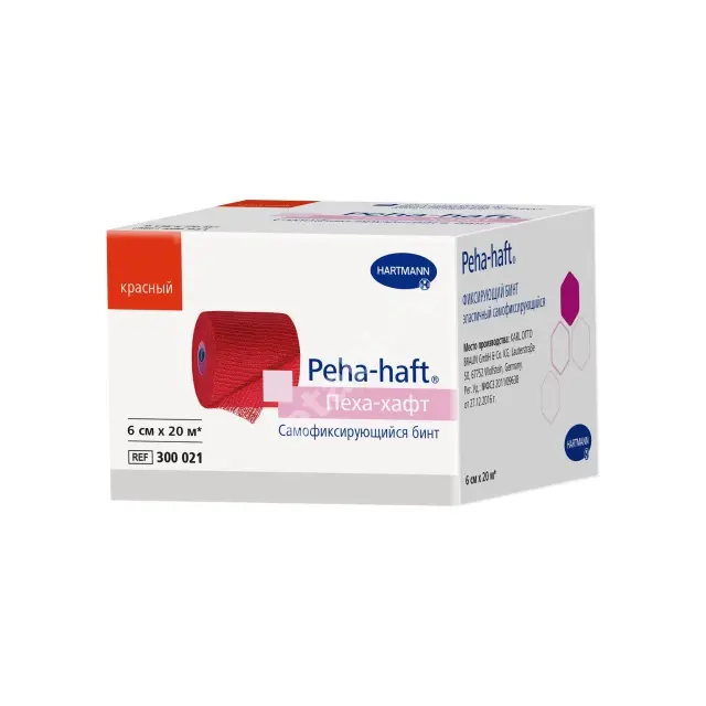 БИНТ КОГЕЗИВНЫЙ Самофиксирующийся Пеха Хафт 6х2000см (ПАУЛЬ ХАРТМАНН, ГЕРМАНИЯ)