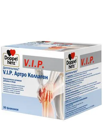 ДОППЕЛЬГЕРЦ V.I.P. Артро Коллаген жидк. (фл.) 25мл N30 (Квайссер Фарма, ГЕРМАНИЯ)