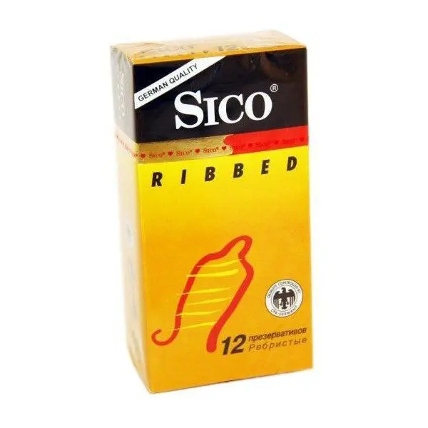СИКО (SICO) презервативы Ribbed (ребристые) N12 (БОЛЕАР, ГЕРМАНИЯ/МАЛАЙЗИЯ)