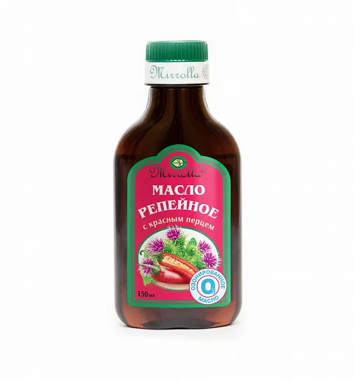 РЕПЕЙНОЕ МАСЛО (фл.) 150мл Красный Перец озонированное (МИРРОЛЛА, РФ)