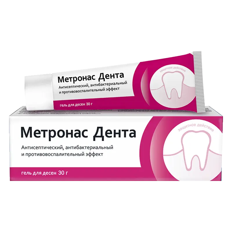 МЕТРОНАС ДЕНТА гель для десен антибактер. 30г (Фарметрикс, РФ)