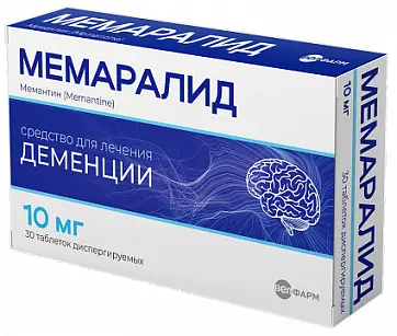 МЕМАРАЛИД табл. дисперг. 10мг N30 (ВЕЛФАРМ, РФ)