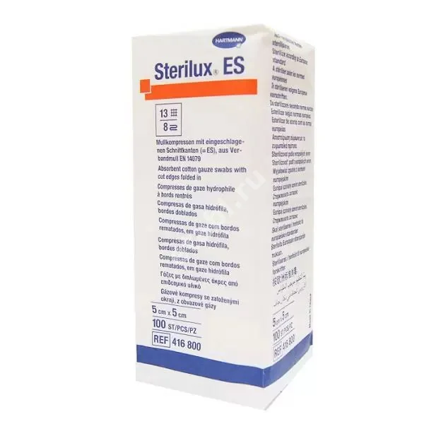 САЛФЕТКИ МЕДИЦИНСКИЕ Sterilux ES стер. 5х5см N100 (ПАУЛЬ ХАРТМАНН, КИТАЙ)