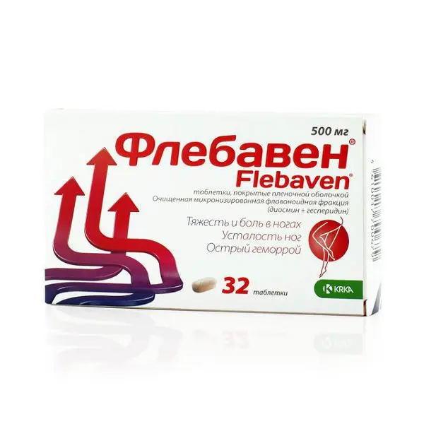 ФЛЕБАВЕН табл. п.п.о. 500мг N32 (КРКА, РФ)