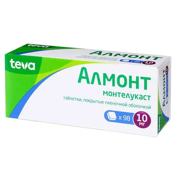АЛМОНТ табл. п.п.о. 10мг N98 (ТЕВА, МАЛЬТА)