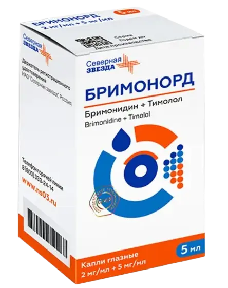 БРИМОНОРД капли глазн. (фл.-кап.) 5мл N1 (Северная звезда НАО, РФ)
